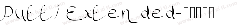 Dutti Extended字体转换
